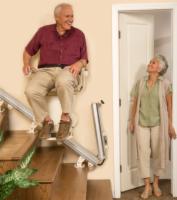 Person Riding Stair Lift